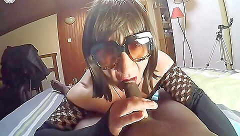 Beautiful black girl is getting her wet cunt fucked