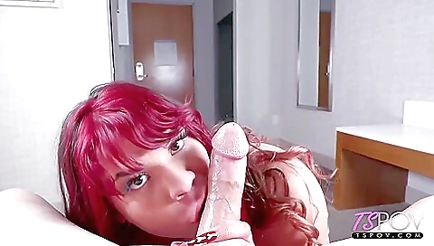 Tattooed girl in stockings gets banged deep throat