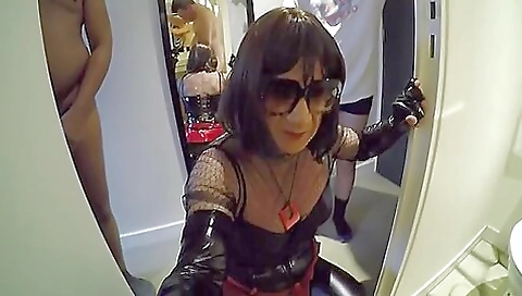 The hot brunette is fucked in her ass and cum in her mouth