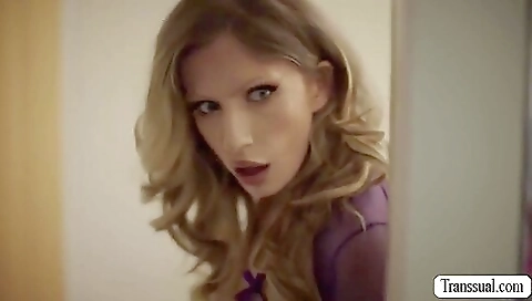 Big boobed blonde with a big tittied belly is fucked in her ass